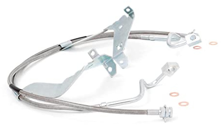Rough Country Front Stainless Brake Lines for 2008-2015 Ford Super Duty - 89710