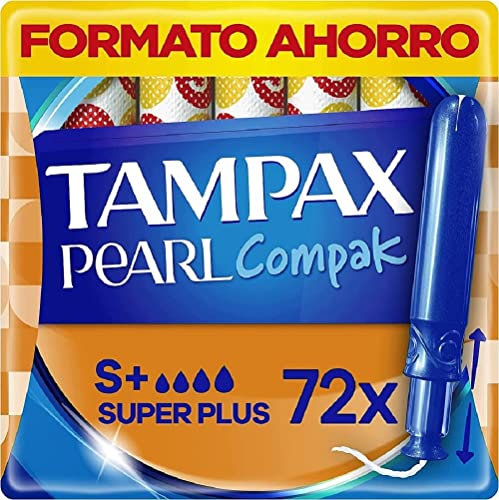 Tampax Pearl Compak Super Plus, 72 tamponi con applicatore, il nostro numero 1 in comfort e protezione