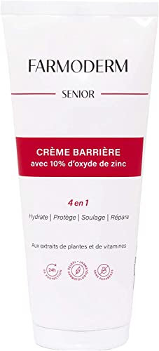 Farmoderm Pasta Barriera all'Ossido di Zinco Adulti - Crema all'Ossido di Zinco 10% - Crema per pannolini per piaghe da decubito e irritazioni - Pasta lenitiva preventiva e riparatrice - 200ml