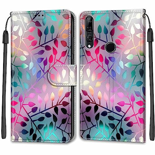 Coque pour Huawei P Smart Z / Y9 Prime 2019 / Enjoy 10 Plus Housse PU Cuir à Rabat Housse Étui avec [Carte Fentes] [Fonction Stand] Compatible pour Honor 9X / Honor 9X Pro