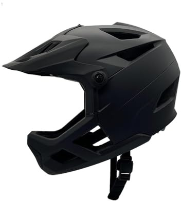 Jemora Casco integral de bicicleta de montaña para hombres y mujeres, casco de bicicleta de carretera, visera ajustable ligera y puerto para gafas, casco de bicicleta resistente a impactos de 55-59 cm