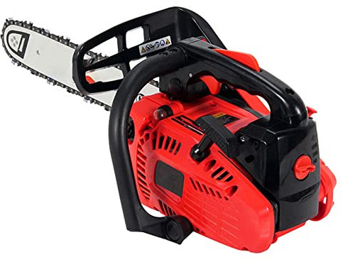 HGJHJJHK YUYTIN Kettensäge für Bäume, gasbetriebene 25,4 cm³ 2-Takt-Gaskettensäge, 12-Zoll-Kettensäge, handgeführte kabellose Benzin-Benzinkettensäge für Bauernhof, Garten und Ranch