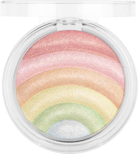 essence you make my day! baked highlighter, Nr. 01, Mehrfarbig, hochpigmentiert, sofortiges Ergebnis, intensiv, strahlend, vegan, ölfrei, ohne Parfüm, ohne Alkohol, 1er Pack (6.8g)