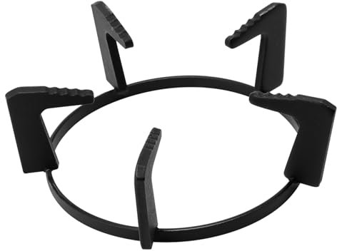 EXHUMKY Soporte De Gas De Hierro Fundido para Olla y Sartén Rejilla Antideslizante De Pies para Cocina para Fogones Hornillos Parrillas y Campistas