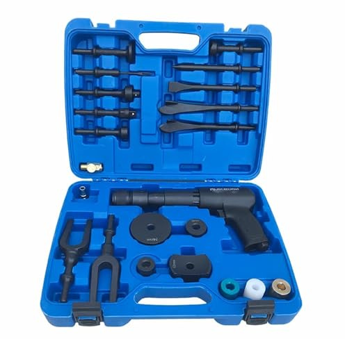 TIEOAXFT Pneumatic Concrete Breaker Ball Joint Auto Repair Tool Remover Flat Point Chisel Plane Air Hammer kit Pneumatic Separating Fork