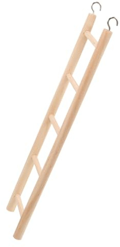 TOYZFRIENDY Échelle pour Oiseaux Bois Résistante Escalade Morsure pour Perroquets et Petits Oiseaux Accessoire de Cage pour Exercices et Divertissement
