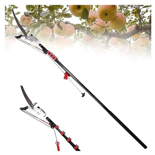 Pole Pruning Saw, Telescopic Tree Pruner, Gardening Branch Saw Loppers Cutter with Cutting Blade for Pruning Branches and Leaves(24ft)