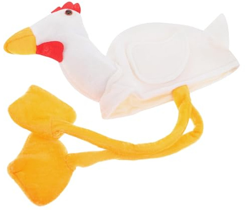 JOINPAYA Gorro de Pollito de Peluche para Adultos Sombrero Divertido para Cosplay y Fiestas Accesorio para Fotos y Disfraces de Animales
