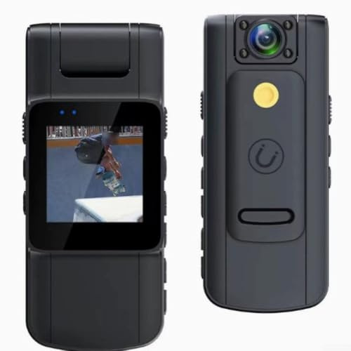 Cámara HD desgastada en el cuerpo, grabadora DVR deportiva de montaje en el pecho, cámara de video con clip para entrega, ciclismo, trabajo, reunión, conferencia, cámara de tablero de aplicación de la