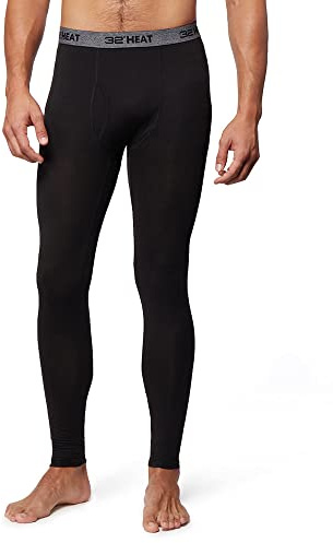 32 Degrees Men's Lightweight Baselayer Legging | Form Fitting | 4-Way Stretch | Thermal, Black, X-Large