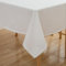 Simurq Tischdecke Abwaschbar-Wasserabweisend |Tischdecke rechteckig Leinenoptik-Lotuseffekt |Pflegeleicht & fleckenabweisend Tischdecken | Tischdecke Weiß-Tischtuch Table Cloth (Weiß, 130x220 cm)