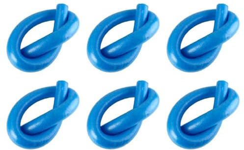AC - Pack de 6 Churros de Natación - Tubo Flotador Espuma - Habilitación - Palo Flotador - 150 cm - Color Azul