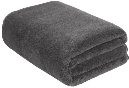 KinHwa Mikrofaser Badetuch groß XXL 100cmx200cm Badehandtuch schnelltrocknend & fusselfrei Duschtuch Saunatücher Weich und saugstark Handtücher Dunkelgrau