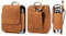 Leather Mobile Phone Belt Holster Compatible with Samsung Galaxy Z Flip 6 5 4 3 2 1 5G, Galaxy Z Flip Waist Bag Leather for Huawei P50 Pocket/Pocket S, Motorola RAZR 5G Pouch with Belt Clip Holder