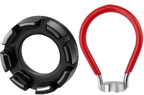 poeland Speichenschlüssel für Fahrrad, Fahrradspeichenwerkzeug 6 Größen 10-15 Gauge Anziehwerkzeug, Nippelspanner Speichen Werkzeug für Fahrrad, Bike