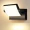 GXXG 40W Applique Murale Exterieur/Interieur 4000Lm Noir Applique Extérieur LED avec panneau LED pivotant à 350°3000K Blanc Chaud Projecteur Exterieur étanche IP65