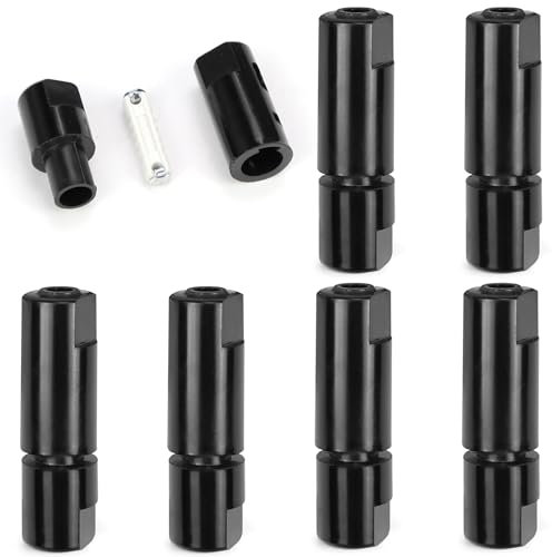 FSWWSF 6 Teiliger Kfz Sicherungshalter, 8A Abschmelzsicherung, für 14~20 AWG-Kabel 16 A 32 V Torpedosicherung Feinsicherungshalter (6)