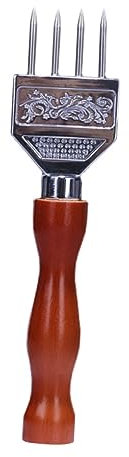 WEKADRIN Eispickel Mit Holzgriff Aus Edelstahl Für Eiszerkleinerung Zum Kühlen Von Getränken Im Bar Pub Oder Restaurant Zuhause