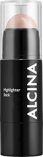 ALCINA Highlighter Stick - 1 Stück - Cremige Textur sorgt für einen natürlichen Glow und leuchtende Akzente - Mit lichtreflektierenden Schimmerpartikeln - Für einen frischen, lebendigen Teint