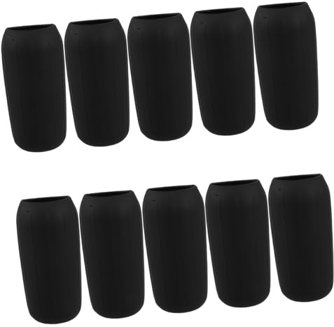 Ipetboom 10pezzi Copribottiglie in Silicone Nero Riutilizzabili per Bottiglie da Viaggio di Perdite Manicotti Protettivi per Articoli da Toeletta e Contenitori