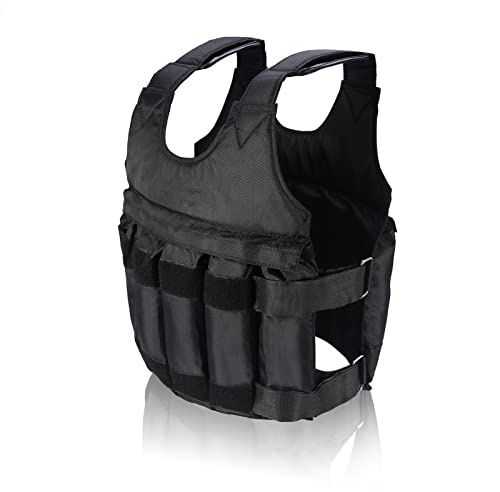 Brrnoo Gilet con Pesi Regolabile Gilet con Pesi Vuoto Gilet da Allenamento Resistente per Allenamenti di Forza e Allenamenti di Fitness Tessuto Oxford Carico Massimo 50 kg