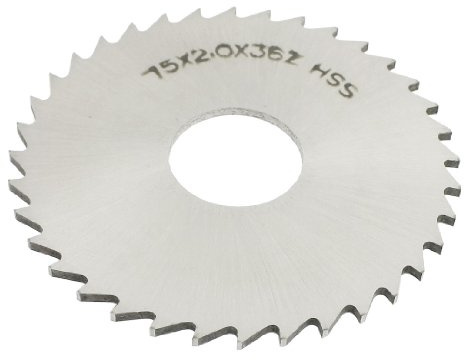 Aexit Fresa per scanalatura Seghetto Fresa per dischi HSS 75mm x 2mm x 22mm 36 denti ID: 419848