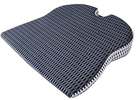 YJWAN Cuscino del sedile a cuneo per auto per sedile del conducente auto Sedia da ufficio Sedie a rotelle Supporto coccige coccige Sollievo dal dolore Memory Foam Cuscino Grigio