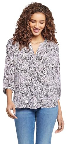 NYDJ Women's Pintuck Blouse, Vandalia, M