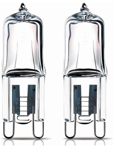 Kanta 40W G9 Halogen Oven Bulbs 230V – Heat Resistant up to 300°C – Compatible with Bosch, Belling, Smeg, Hotpoint, Neff, Zanussi, AEG, CDA, Indesit & More – Capsule Light for Lamp/Cooker/Stove (2)