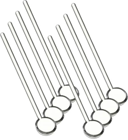 COLLBATH Cucharillas de Café Transparentes de Vidrio Borosilicato 12 Cm Mini Cuchara Multifunción para Té y Postres Uso Doméstico Paquete 8 Unidades
