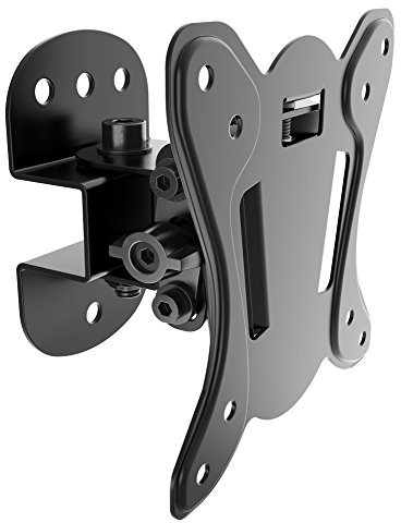 RICOO Support Mural TV Universel N0811 13-29 Pouces (33-74cm) Inclinanble Orientable Fix ation Murale Plat écran LED PC incurvé VESA Bras pour Moniteur