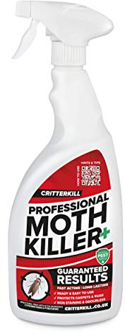 CritterKill Professional Moth Killer Spray | Guaranteed Results | Used by Pest Controllers - 1L