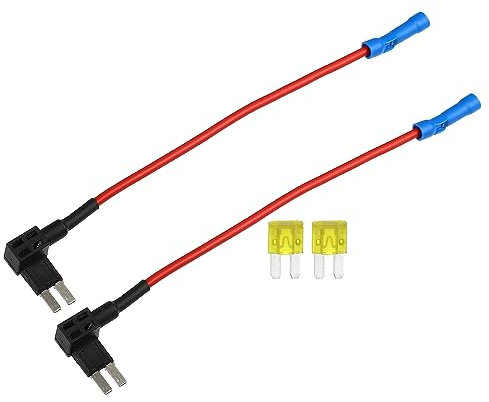 A ABSOPRO 12V Standard Fusibile Adattatore con 2pz 20A Lama Stile Fusibile Metallo