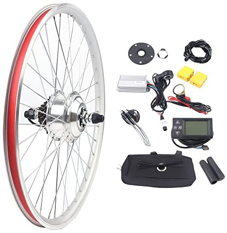 DiLiBee E-cykel konverteringssats, 26 tum 36 V 250 W cykel bakhjul motor LCD konverteringssats elcykel motor