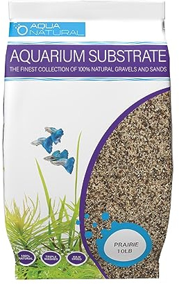 Aqua Natural Prairie Sand - Sustrato de Arena de 10 Libras para paisajismo acuático, acuarios, vivarios y terrarios