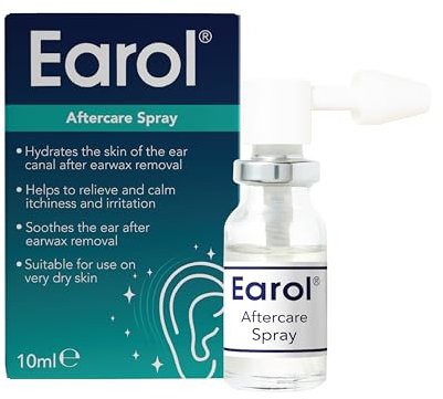 Earol Aftercare Ear Spray, Soothes and Hydrates The Ear After Ear Wax Removal, Prevents Itchiness and Irritation, 1 Pack of 10ml Metered Dose Spray