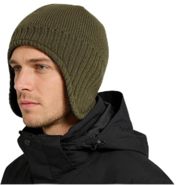 Magracy Bonnet péruvien en tricot avec cache-oreilles Unisexe - Vert - Large