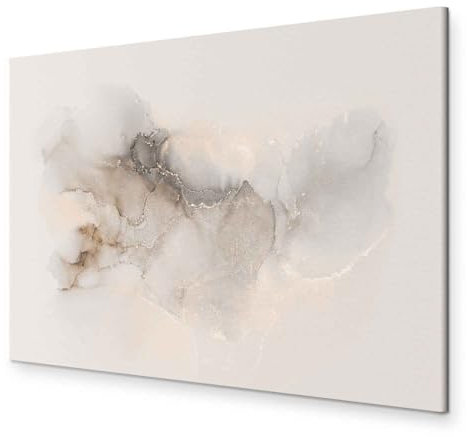 B&D XXL - Leinwand Bilder Abstrakt 120x80 cm Leinwandbild 1 tlg Kunstdruck modern Wanbilder Groß XXL Wanddekoration Design Wand Bild Marmoroptik Aquarell Pastel a-B-10013-b-a