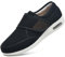 POFH Diabetiker Schuhe Herren Gefüttert Warme Winter Reha Schuhe Für Geschwollene Füße Klettverschluss Extra Breit Atmungsaktive Halbschuh Gesundheits Schuh bequem (Color : Black, Size : 45 EU)