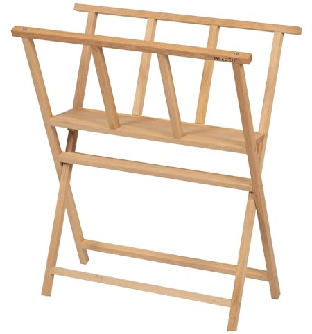 MEEDEN Estante Plegable para Impresiones Artísticas – Almacenaje de Madera de Haya para Arte, Lienzos, Impresiones, Paneles, Pósters, Exposiciones de Galería de Arte