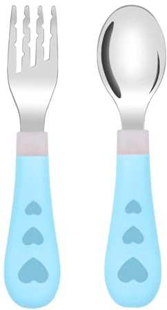 OUDQFCJ 2pcs Ensemble de vaisselle pour enfants vaisselle pour bébé avec poignées pour garçons et filles usage scolaire à domicile