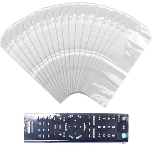 XUZOPIM 50 Unidades De Plástico Termorretráctil, A Prueba De Polvo E Impermeables Transparentes Bolsas Termorretráctiles Película Mando A Distancia Universal Para Mando A Distancia Y Mandos A