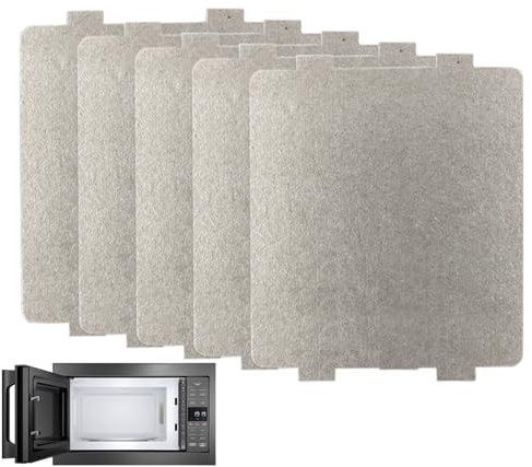 5 piastra mica per microonde, disco di mica per microonde, piastra di mica per forno a microonde, fogli di piastra di mica universali per cucine a induzione, forni a microonde e altri elettrodomestici