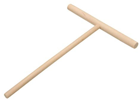 TOPBATHY Ergonomic Wooden Pancake Tools Skillet Pan Crepe Turner Spreader Essential for Crepes