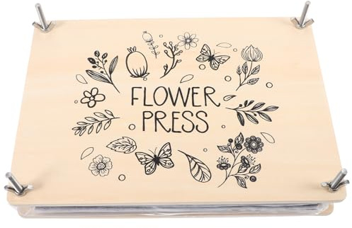 Beaupretty Kit Pressa per Fiori Professionale Grande, Set per Pressare Fiori e Foglie Fai da Te, Strumenti Resistenti per Decorazioni Scrapbooking e Inviti, Adatto per Adulti e Attività