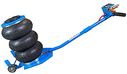 Kraftwelle Cric pneumatique 3 tonnes avec longue poignée laquée par pulvérisation - Cric pneumatique pour atelier