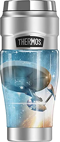 Star Trek The Final Frontier THERMOS STAINLESS KING Stainless Steel Travel Tumbler, Vacuum insulated & Double Wall, 16oz