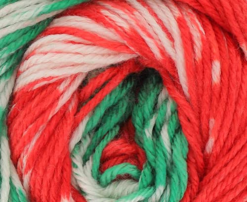 King Cole Fjord DK Knitting Wool Acrylic Self Pattern Fairisle Yarn 1 x 100g (Festive - 4921)