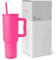 Simple Modern Thermobecher mit Strohhalm und Griff | Isolierter Edelstahl-Trinkbecher Eiskaffee-Reisebecher | Geschenke für Frauen und Männer | Trek | 1180ml | Raspberry Vibes