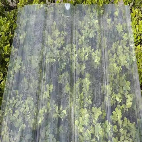 Dachblech mit Hoher Lichtdurchlässigkeit,1.2mm Glasfaser-Tageslichtpaneele,Gewellte Dachplatten,Ersatz-Dachmaterial für Gebäude,Schlagfestigkeit/Wärmedämmung Dachpaneele (0.9x1.3m/35x51in,1 pcs)